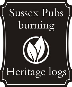 Sussex pubs burning Heritage Logs